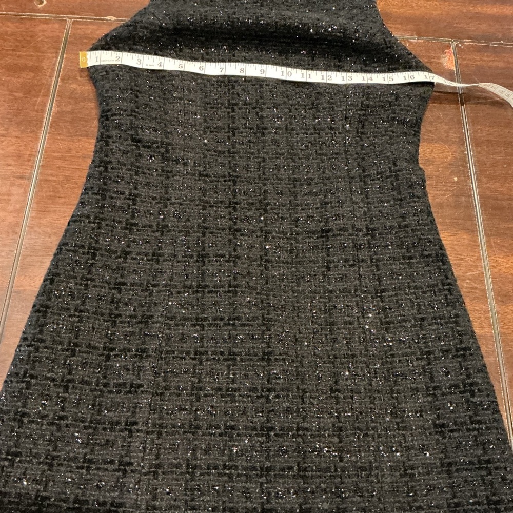 Vintage Impasse New York Dress Bergdorf Goodman Black Tweed Sparkle Sleeveless - Picture 7 of 7